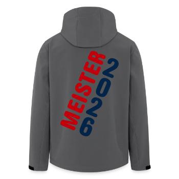 Meister 2026 Meisterschaft - Recycelte Männer Softshell-Jacke von Stanley/Stella - Anthrazit - Hinten - AI Model Male 185 light (185cm)