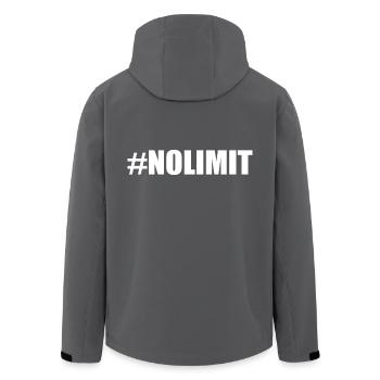 No limit - Recycelte Männer Softshell-Jacke von Stanley/Stella - Anthrazit - Hinten - AI Model Male 185 light (185cm)