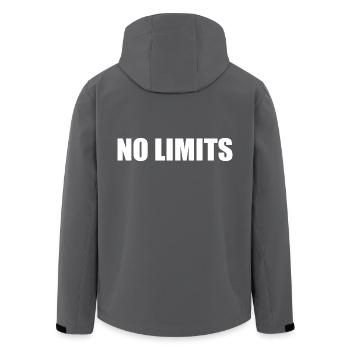 No limits - Recycelte Männer Softshell-Jacke von Stanley/Stella - Anthrazit - Hinten - AI Model Male 185 light (185cm)