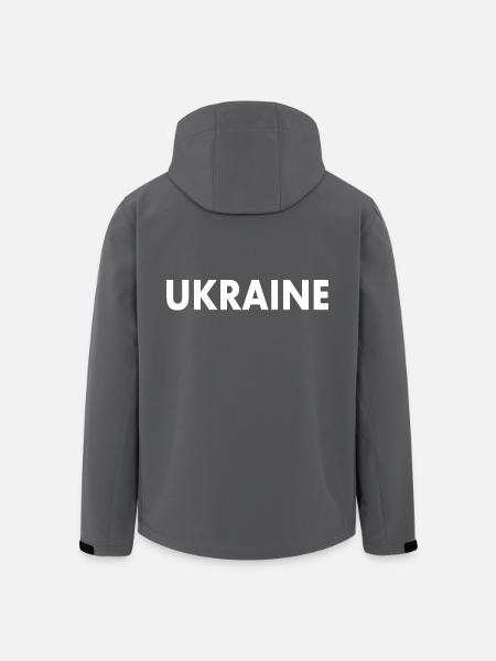 Ukraine - Recycelte Männer Softshell-Jacke von Stanley/Stella - Anthrazit