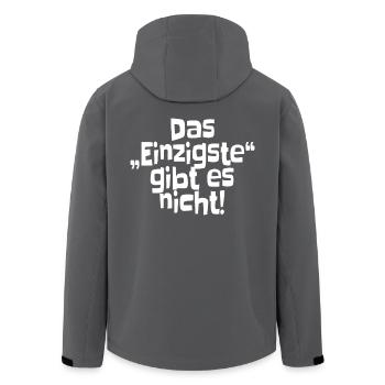 Das Einzigste Gibt Es Nicht Grammatik Germanistik - Recycelte Männer Softshell-Jacke von Stanley/Stella - Anthrazit - Hinten - AI Model Male 185 light (185cm)