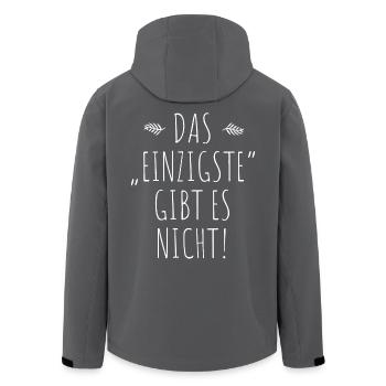 Das Einzigste Gibt Es Nicht Grammatik Germanistik - Recycelte Männer Softshell-Jacke von Stanley/Stella - Anthrazit - Hinten - AI Model Male 185 light (185cm)