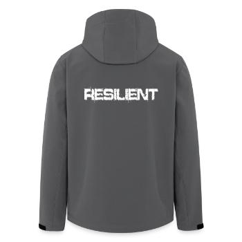 Resilient Mentale Gesundheit Motivation Resilienz - Recycelte Männer Softshell-Jacke von Stanley/Stella - Anthrazit - Hinten - AI Model Male 185 light (185cm)