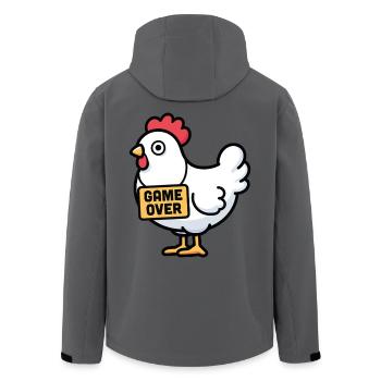 Hühnchen-Spiel vorbei - Recycelte Männer Softshell-Jacke von Stanley/Stella - Anthrazit - Hinten - AI Model Male 185 light (185cm)