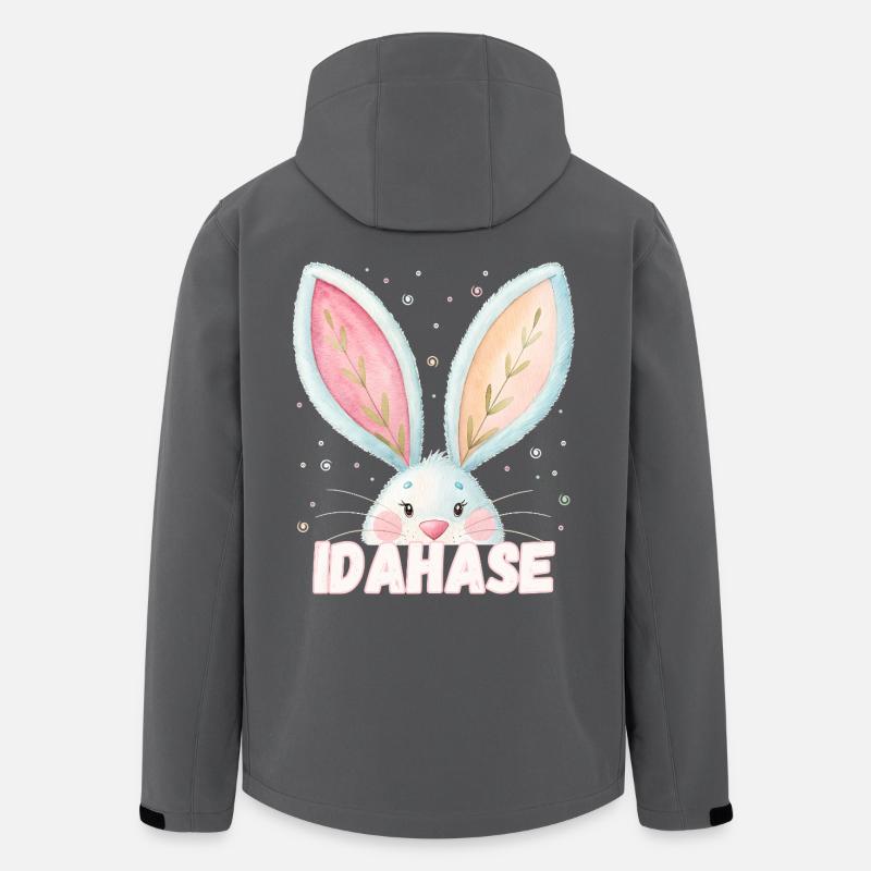 Name Ida Hase Idahase Kosename - Recycelte Männer Softshell-Jacke von Stanley/Stella - Anthrazit