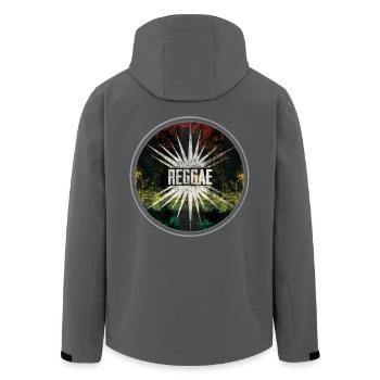 reggae - thats it - Recycelte Männer Softshell-Jacke von Stanley/Stella - Anthrazit - Hinten - AI Model Male 185 light (185cm)