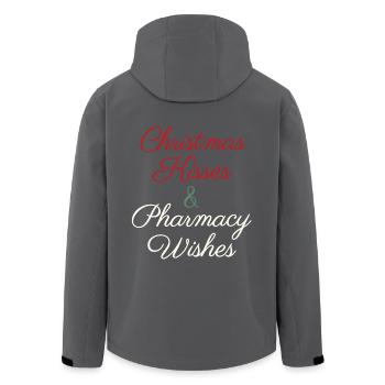 Apotheke Weihnachten Xmas Wishes - Recycelte Männer Softshell-Jacke von Stanley/Stella - Anthrazit - Hinten - AI Model Male 185 light (185cm)