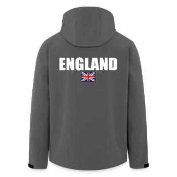 England - Recycelte Männer Softshell-Jacke von Stanley/Stella - Anthrazit - Hinten - AI Model Male 185 light (185cm)