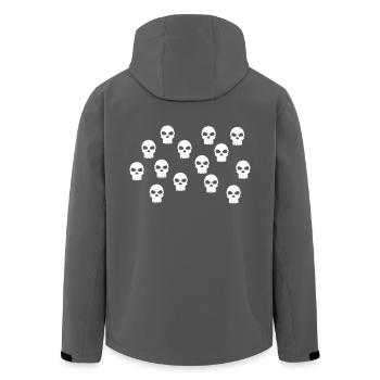 Totenkopf - Recycelte Männer Softshell-Jacke von Stanley/Stella - Anthrazit - Hinten - AI Model Male 185 light (185cm)