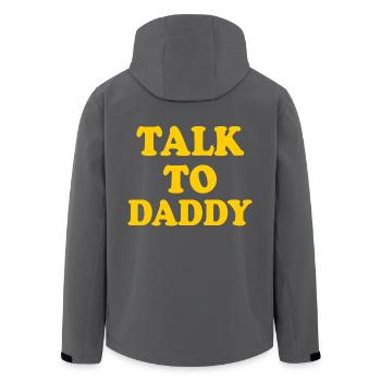 Talk to daddy - Recycelte Männer Softshell-Jacke von Stanley/Stella - Anthrazit - Hinten - AI Model Male 185 light (185cm)