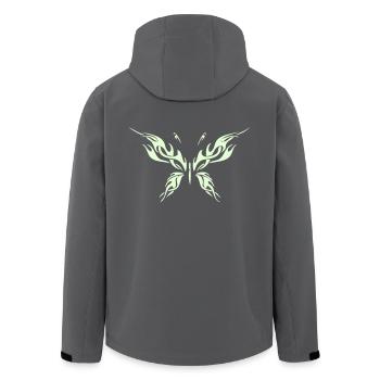 Tribal butterfly - Recycelte Männer Softshell-Jacke von Stanley/Stella - Anthrazit - Hinten - AI Model Male 185 light (185cm)