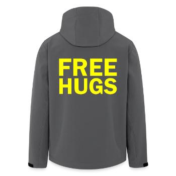 Free hugs - Recycelte Männer Softshell-Jacke von Stanley/Stella - Anthrazit - Hinten - AI Model Male 185 light (185cm)