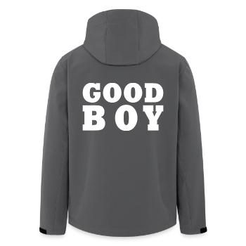 Good boy - Recycelte Männer Softshell-Jacke von Stanley/Stella - Anthrazit - Hinten - AI Model Male 185 light (185cm)