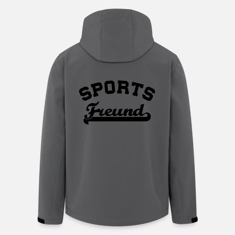sportsfreund - Recycelte Männer Softshell-Jacke von Stanley/Stella - Anthrazit