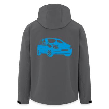 Auto - Recycelte Männer Softshell-Jacke von Stanley/Stella - Anthrazit - Hinten - AI Model Male 185 light (185cm)