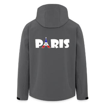 Paris - Recycelte Männer Softshell-Jacke von Stanley/Stella - Anthrazit - Hinten - AI Model Male 185 light (185cm)