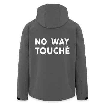 No way touché - Recycelte Männer Softshell-Jacke von Stanley/Stella - Anthrazit - Hinten - AI Model Male 185 light (185cm)