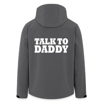 Talk to daddy - Recycelte Männer Softshell-Jacke von Stanley/Stella - Anthrazit - Hinten - AI Model Male 185 light (185cm)