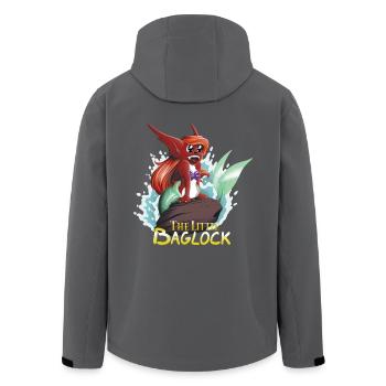 Der kleine Baglock - Recycelte Männer Softshell-Jacke von Stanley/Stella - Anthrazit - Hinten - AI Model Male 185 light (185cm)