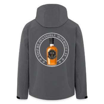 SEO-V1 - Recycelte Männer Softshell-Jacke von Stanley/Stella - Anthrazit - Hinten - AI Model Male 185 light (185cm)