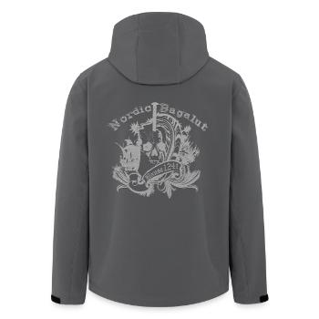 Nordic Bagalut - Recycelte Männer Softshell-Jacke von Stanley/Stella - Anthrazit - Hinten - AI Model Male 185 light (185cm)