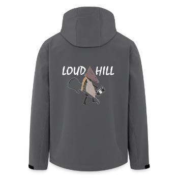 Loud Hill Pyramidenkopf Monster Geschenkidee - Recycelte Männer Softshell-Jacke von Stanley/Stella - Anthrazit - Hinten - AI Model Male 185 light (185cm)