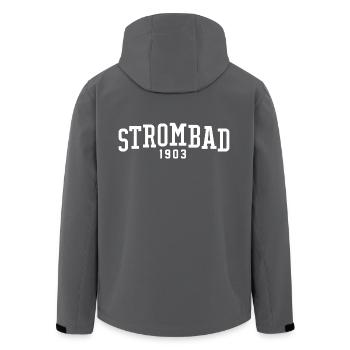 lido di Krido Strombad College - Recycelte Männer Softshell-Jacke von Stanley/Stella - Anthrazit - Hinten - AI Model Male 185 light (185cm)