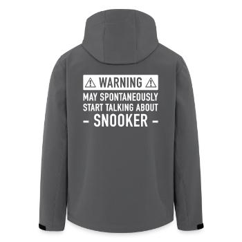 Lustige Snooker-Geschenk-Idee - Recycelte Männer Softshell-Jacke von Stanley/Stella - Anthrazit - Hinten - AI Model Male 185 light (185cm)