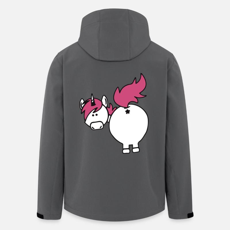einhorn hintern - Recycelte Männer Softshell-Jacke von Stanley/Stella - Anthrazit