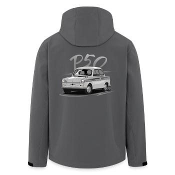  P50 - Recycelte Männer Softshell-Jacke von Stanley/Stella - Anthrazit - Hinten - AI Model Male 185 light (185cm)