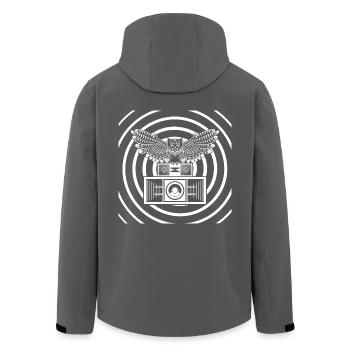 Tekno 23 Owl - Recycelte Männer Softshell-Jacke von Stanley/Stella - Anthrazit - Hinten - AI Model Male 185 light (185cm)