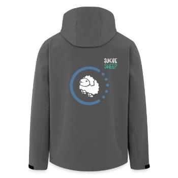 Herr Suicide Sheep - Recycelte Männer Softshell-Jacke von Stanley/Stella - Anthrazit - Hinten - AI Model Male 185 light (185cm)