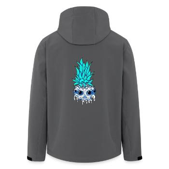 pineapple Head - Men’s Recycled Softshell Jacket by Stanley/Stella - anthracite - Back - AI Model Male 185 light (185cm)