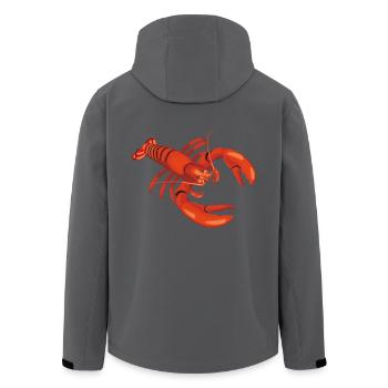 Hummer - Recycelte Männer Softshell-Jacke von Stanley/Stella - Anthrazit - Hinten - AI Model Male 185 light (185cm)