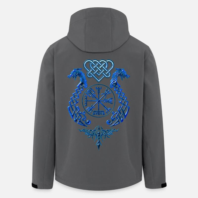 DrachenSymbol - Recycelte Männer Softshell-Jacke von Stanley/Stella - Anthrazit