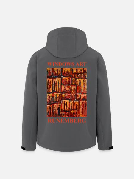 WINDOWS ART LOUIS RUNEMBERG ADAGP - Recycelte Männer Softshell-Jacke von Stanley/Stella - Anthrazit