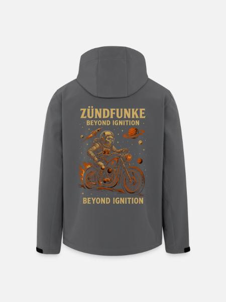 ZÜNDFUNKE – ASTRONAUT OF ANARCHY - Recycelte Männer Softshell-Jacke von Stanley/Stella - Anthrazit