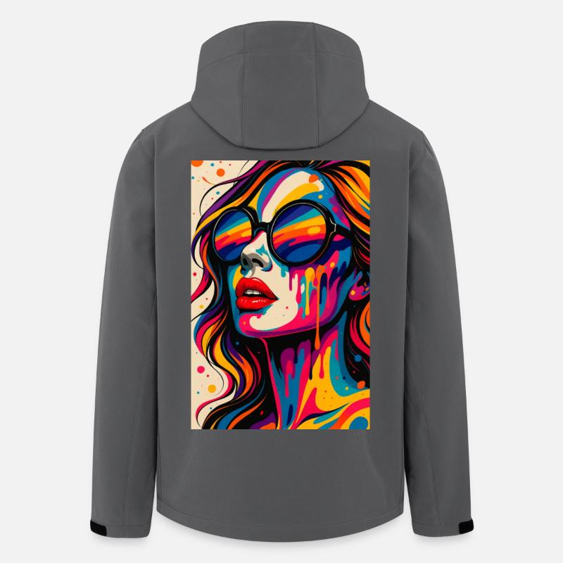 PLASTIC_BLISS - Veste softshell homme en polyester recyclé Stanley/Stella - charbon