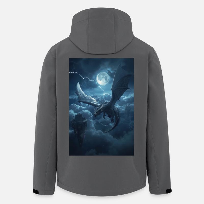 Der letzte Himmelsgeborene Drache - Recycelte Männer Softshell-Jacke von Stanley/Stella - Anthrazit