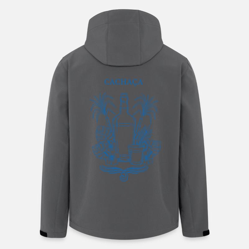 Illustration de la bouteille Cachaça Tropik - Veste softshell homme en polyester recyclé Stanley/Stella - charbon