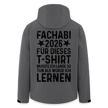 Fachabi 2026 - Men’s Recycled Softshell Jacket by Stanley/Stella - anthracite - Back - AI Model Male 185 light (185cm)