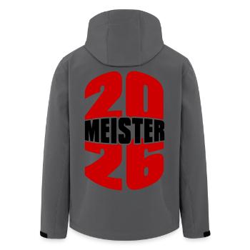 Meister 2026 Meisterschaft - Recycelte Männer Softshell-Jacke von Stanley/Stella - Anthrazit - Hinten - AI Model Male 185 light (185cm)