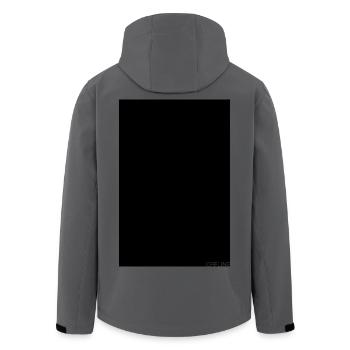 OFFLINE – Disconnect to Reconnect - Men’s Recycled Softshell Jacket by Stanley/Stella - anthracite - Back - AI Model Male 185 light (185cm)