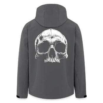 SKULL - Recycelte Männer Softshell-Jacke von Stanley/Stella - Anthrazit - Hinten - AI Model Male 185 light (185cm)