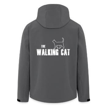 The Walking CAT - Recycelte Männer Softshell-Jacke von Stanley/Stella - Anthrazit - Hinten - AI Model Male 185 light (185cm)