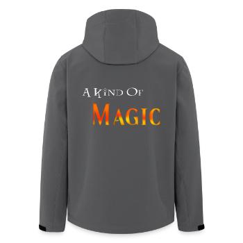 Eine Art von Magie! - Recycelte Männer Softshell-Jacke von Stanley/Stella - Anthrazit - Hinten - AI Model Male 185 light (185cm)