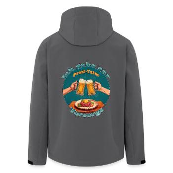 Prostata-Vorsorge (Prost Tatar) - Recycelte Männer Softshell-Jacke von Stanley/Stella - Anthrazit - Hinten - AI Model Male 185 light (185cm)