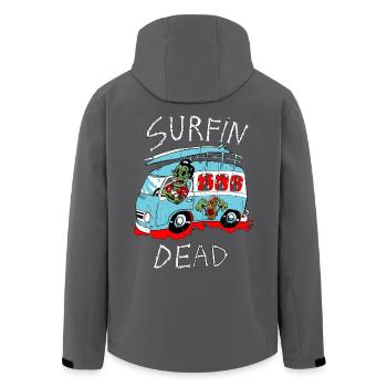 kombi zombie - Recycelte Männer Softshell-Jacke von Stanley/Stella - Anthrazit - Hinten - AI Model Male 185 light (185cm)