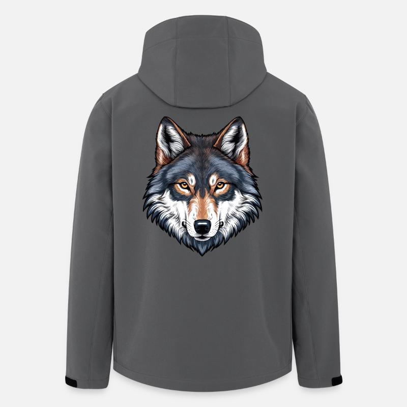 Wolf - Recycelte Männer Softshell-Jacke von Stanley/Stella - Anthrazit