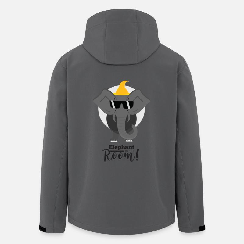 Elefant - Recycelte Männer Softshell-Jacke von Stanley/Stella - Anthrazit
